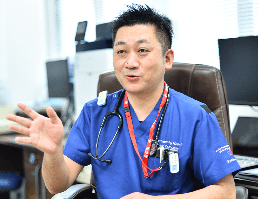 大阪大学医学部附属病院 臨床工学部 副技士長 峰松佑輔さん