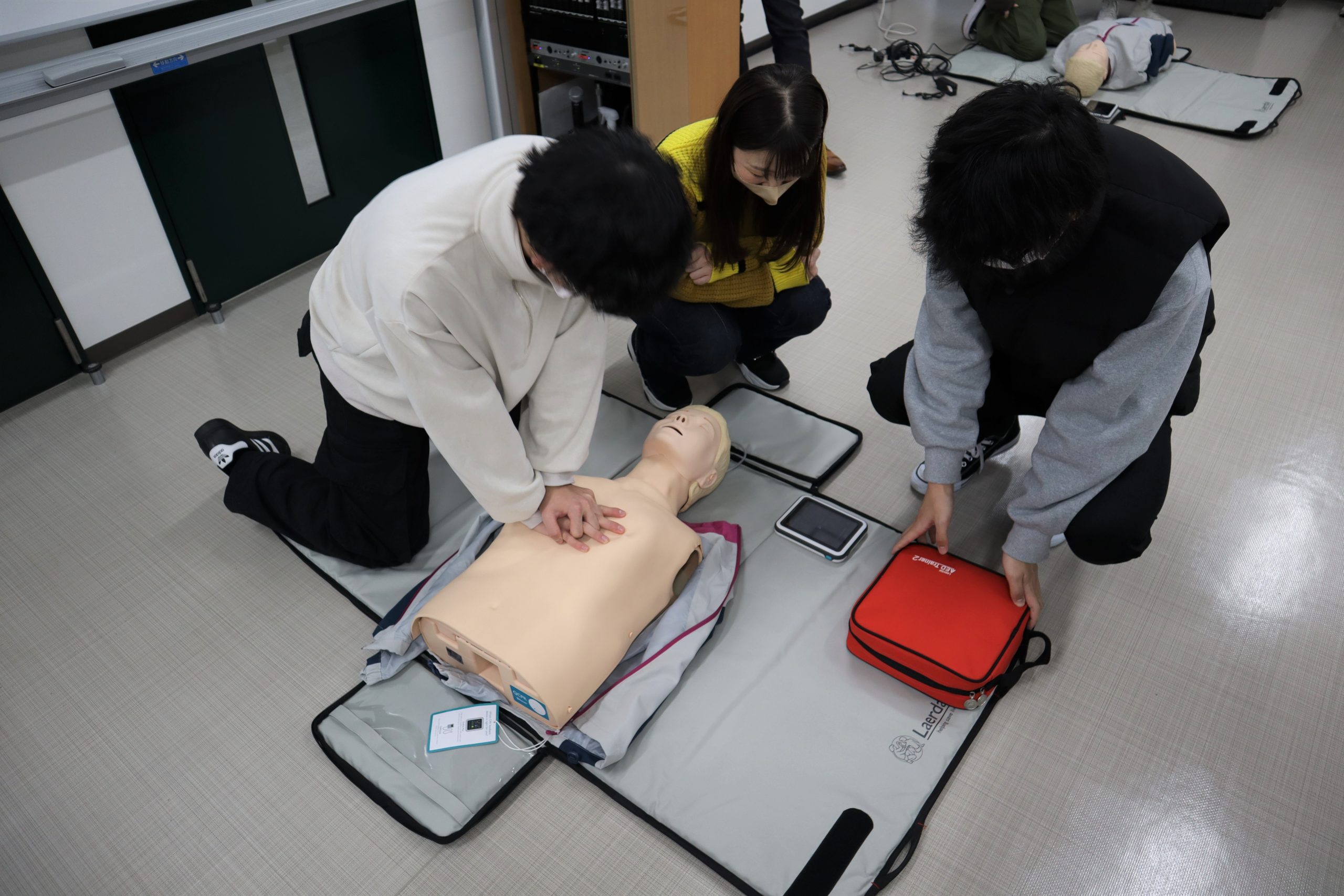 【救急医療】在学生対象のＡＥＤ講習会