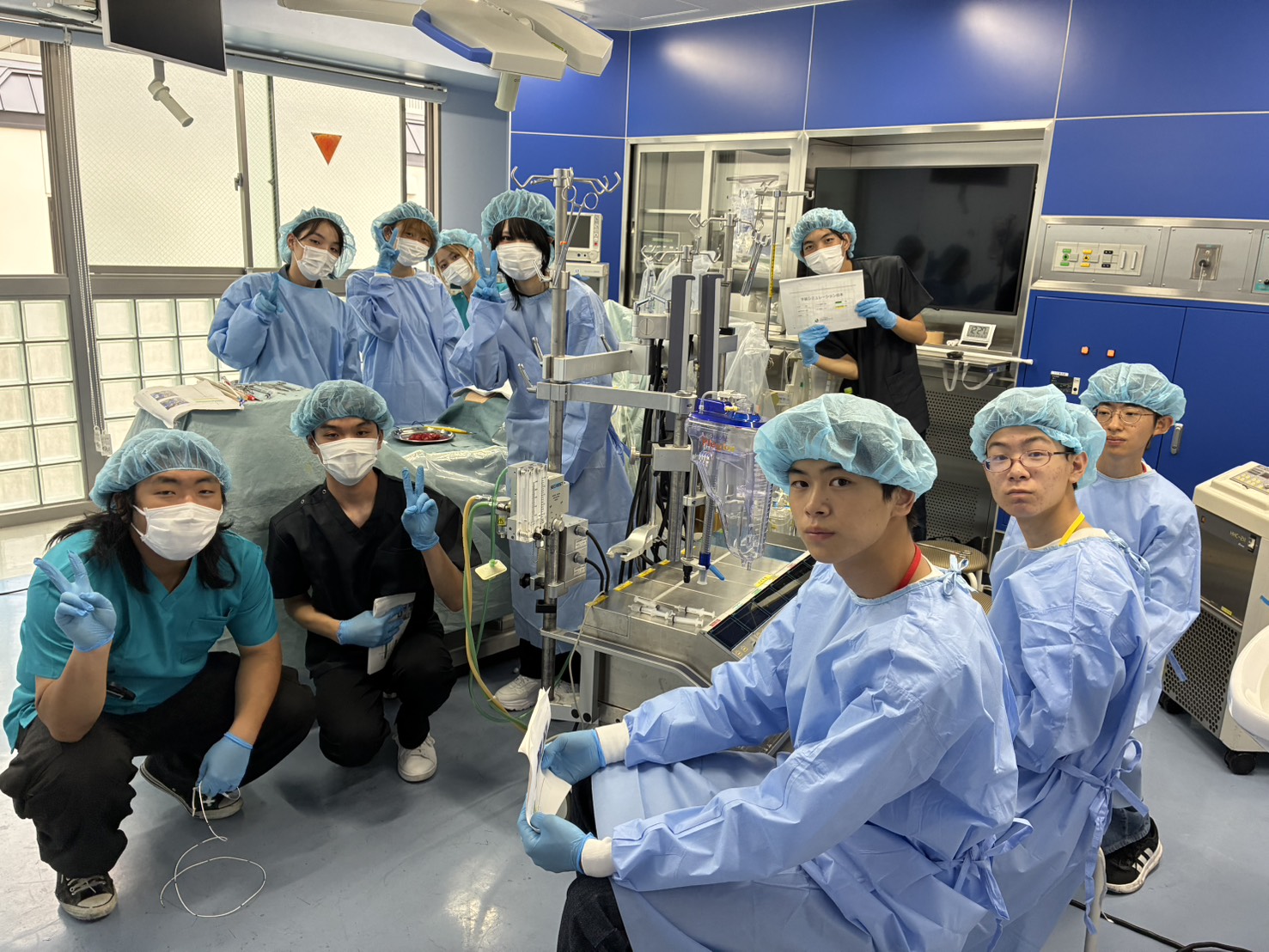 模擬手術シミュレーション参加者の集合写真