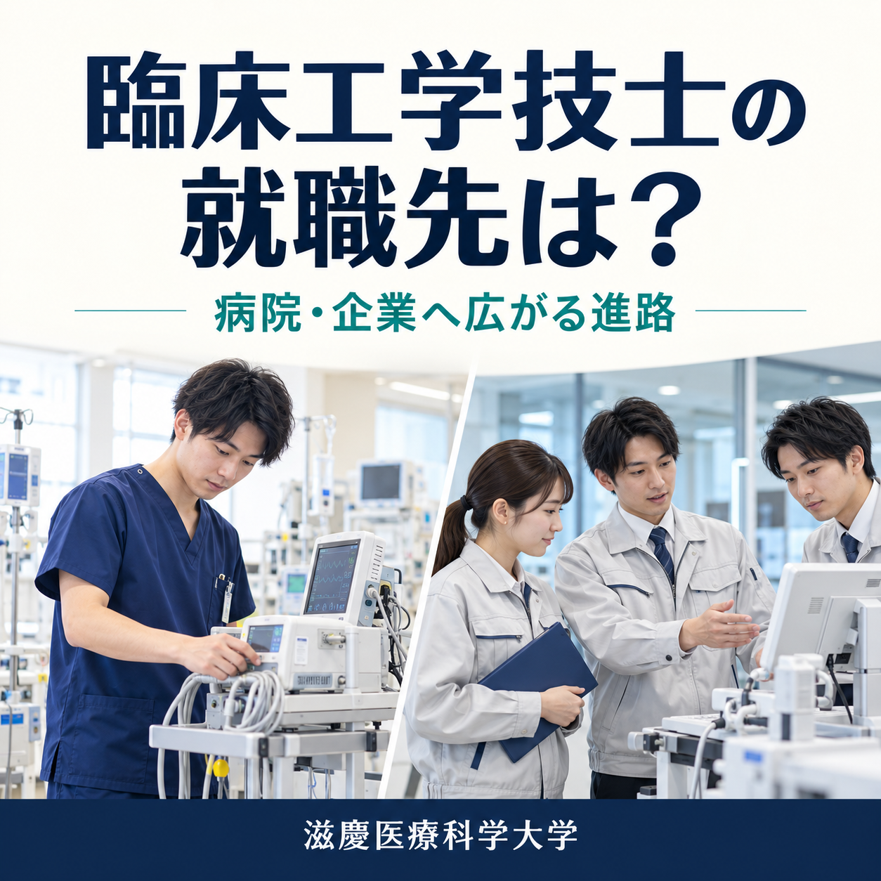 臨床工学技士の就職先は？病院と企業、卒業生の進路から考える